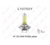 ЛАМПА АВТО H7 12V-55W  L10755Y ЖЕЛТАЯ                                                               