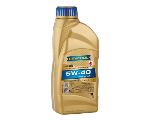 МАСЛО МОТОРНОЕ RAVENOL HCS 5W-40 SN/CF A3/B4 СИНТЕТИЧЕСКОЕ 1 Л                                      