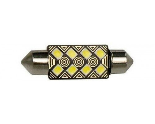 ЛАМПА ПОДСВЕТКИ СВЕТОДИОДНАЯ C5W 12V GRANDE LIGHT (8SMD 39 ММ)                                    