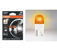 ЛАМПА СВЕТОДИОДНАЯ T10 12V W5W 2827DYPЗ02B OSRAM ЖЕЛТАЯ 2ШТ                                         