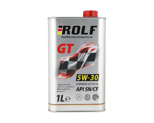 МАСЛО ROLF GT SN/CF 5W30 A3/B4 (СИНТ, 1 Л)                                                          