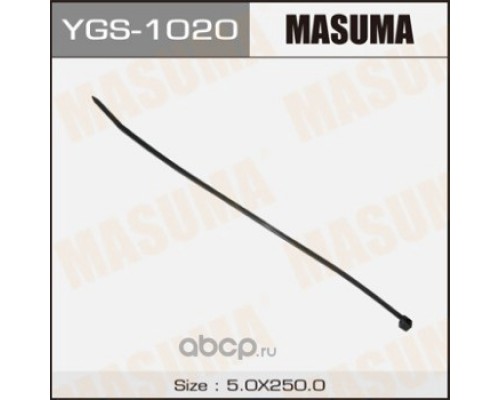 ХОМУТ НЕЙЛОНОВЫЙ MASUMA 5 Х 250 ММ ЧЕРНЫЙ                                                           