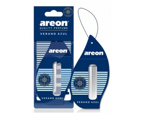 АРОМАТИЗАТОР ПОДВЕСНОЙ (ЖИДКИЙ VERANO AZUL) (5 МЛ) AREON LIQUID LUX                               