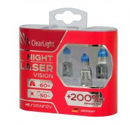 ЛАМПА ГАЛОГЕННАЯ H1 12V 55W CLEARLIGHT NIGHT LASER VISION +200% 2ШТ.                              