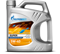 МАСЛО МОТОРНОЕ GAZPROMNEFT SUPER 5W-40 SG/CD СИНТЕТИЧЕСКОЕ 4 Л                                      