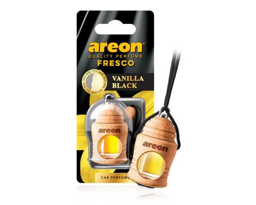 АРОМАТИЗАТОР ПОДВЕСНОЙ (VANILLA/ВАНИЛЬ) (5 МЛ) AREON FRESCO (ДЕРЕВЯННАЯ БУТЫЛОЧКА)                
