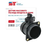 ДАТЧИК МАССОВОГО РАСХОДА ВОЗДУХА 2110/12, ГАЗ, УАЗ (В СБОРЕ) №037 ST                              