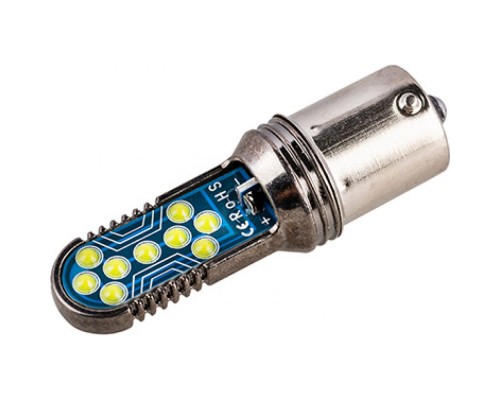 ЛАМПА ПОДСВЕТКИ СВЕТОДИОДНАЯ P21W 12V SKYWAY 18 COB                                                 