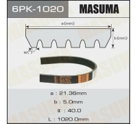 РЕМЕНЬ ГЕНЕРАТОРА 1118 (6РК1020) СКОНДИЦИОНЕРОМ MASUMA                                              