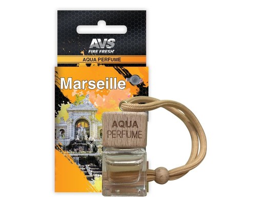 АРОМАТИЗАТОР ПОДВЕСНОЙ (FAHRENHEIT/ФАРЕНГЕЙТ) ЖИДКИЙ (6 МЛ) AVS AQUA PERFUME (AQP-04, FRANCE/MARSE