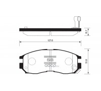 КОЛОДКИ ТОРМОЗНЫЕ SP1134 (ПЕРЕД.) MITSUBISHI LANCER -99                                             