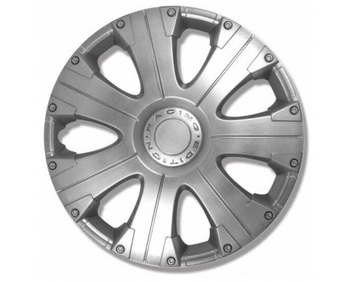КОЛПАКИ КОЛЕСНЫЕ ДЕКОРАТИВНЫЕ R14 СЕРЕБРО STAR РАСИНГ (4 ШТ.)                                     