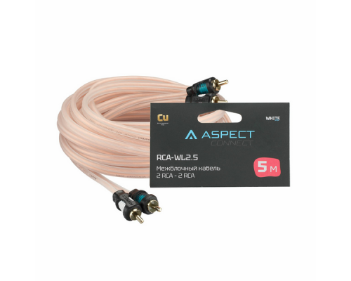 КАБЕЛЬ ЛИНЕЙНЫЙ ASPECT RCA-WL2.5 МЕДЬ                                                               