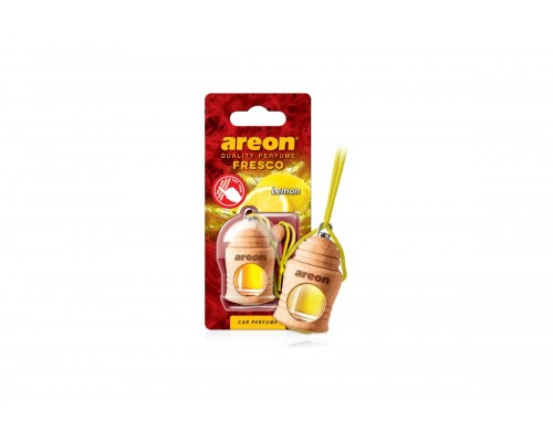 АРОМАТИЗАТОР ПОДВЕСНОЙ (LEMON/ЛИМОН) (5 МЛ) AREON FRESCO (ДЕРЕВЯННАЯ БУТЫЛОЧКА)                   