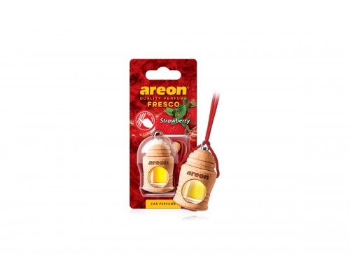 АРОМАТИЗАТОР ПОДВЕСНОЙ (STRAWBERRY/КЛУБНИКА) (5 МЛ) AREON FRESCO (ДЕРЕВЯННАЯ БУТЫЛОЧКА)           