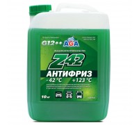 АНТИФРИЗ AGA Z42 G12++ -42 С ЗЕЛЕНЫЙ 10 КГ                                                          