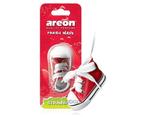 АРОМАТИЗАТОР ПОДВЕСНОЙ (STRAWBERRY/КЛУБНИКА) AREON WAVE (КЕДЫ)                                    