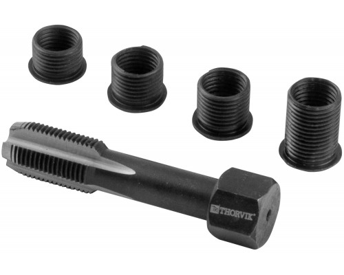 НАБОР ДЛЯ ВОССТАНОВЛЕНИЯ СВЕЧНОЙ РЕЗЬБЫ (5 ПР.) THORVIK                                             