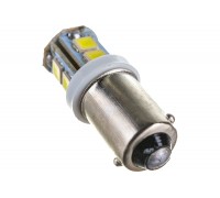 ЛАМПА ПОДСВЕТКИ СВЕТОДИОДНАЯ T8,5 (Т4W) 12V SKYWAY (10 SMD, С ЦОКОЛЕМ, BA9S. 1-КОНТ. БЕЛАЯ) (2 ШТ)