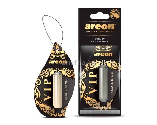 АРОМАТИЗАТОР ПОДВЕСНОЙ (ЖИДКИЙ BLACK KING) (5 МЛ) AREON LIQUID VIP                                  