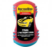 ГУБКА АВТОМОБИЛЬНАЯ DOCTOR WAX (245Х135Х75 ММ) (С ЧИСТЯЩИМ СЛОЕМ ДЛЯ УДАЛЕНИЯ СЛЕДОВ ОТ НАСЕКОМЫХ 