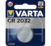 БАТАРЕЙКА CR2032 VARTA (В БЛИСТЕРЕ, ЛИТИЕВАЯ, 3V) (1 ШТ.)                                         