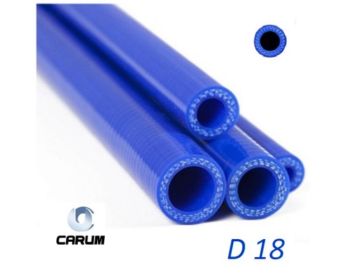 ШЛАНГ ОТОПИТЕЛЯ D=18ММ СИЛИКОН (1М) АРМИРОВАННЫЙ CARUM                                              