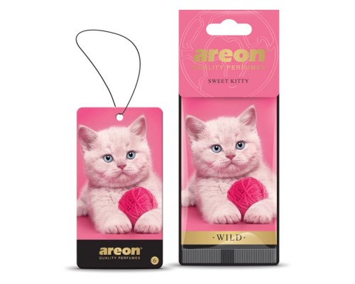 АРОМАТИЗАТОР НА ЗЕРКАЛО AREON WILD SWEET KITTY                                                      