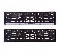 РАМКА ПОД НОМЕР HONDA (СЕРЕБРО, КНИЖКА)                                                             