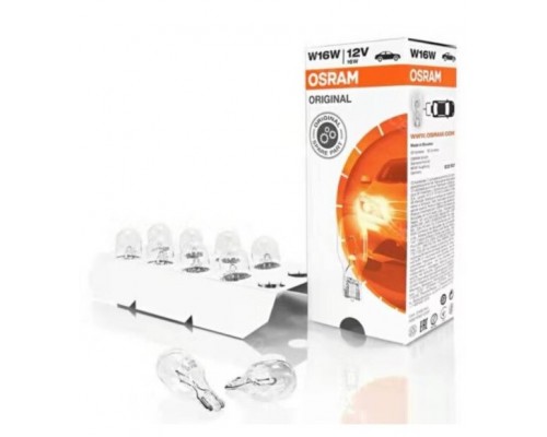 ЛАМПА ПОДСВЕТКИ W16W 12V 16W OSRAM (1 ШТ.)                                                        