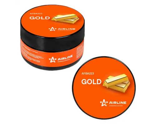 АРОМАТИЗАТОР НА ПАНЕЛЬ (GOLD/ЗОЛОТО) (60 МЛ) AIRLINE ПЛАНЕТА (ГЕЛЕВЫЙ)                            