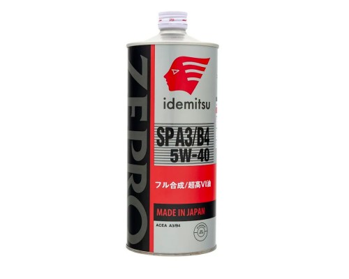МАСЛО МОТОРНОЕ IDEMITSU 5W-40 ZEPRO EURO SPEC SP A3/B4 1Л                                         