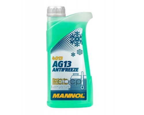 АНТИФРИЗ MANNOL HIGHTEC AG13 -40 С ЗЕЛЕНЫЙ 1 КГ                                                     