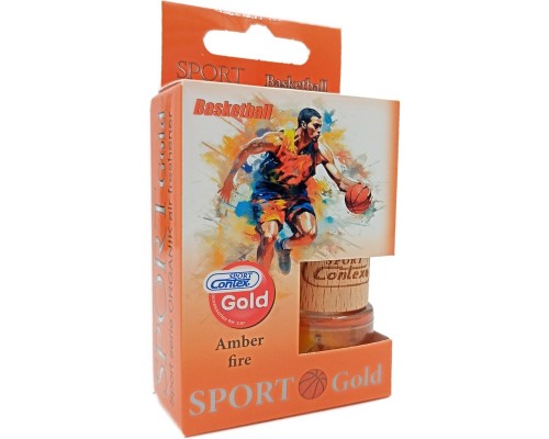 АРОМАТИЗАТОР CONTEX БУТЫЛОЧКА SPORTGOLD BASKETBALL ЦВЕТОЧНЫЙ АРОМАТ                                 