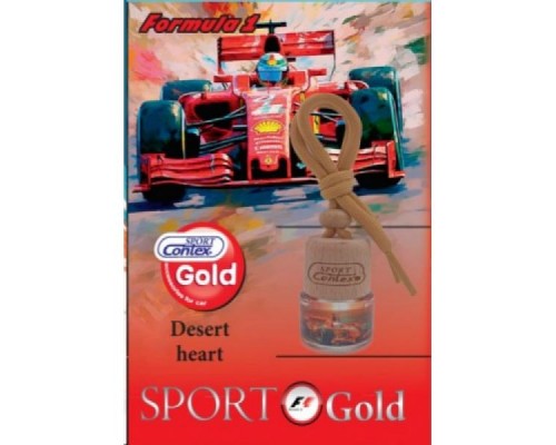 АРОМАТИЗАТОР CONTEX БУТЫЛОЧКА SPORTGOLD FORMULA1 АРОМАТ ЦВЕТОЧНО-ДРЕВЕСНЫЙ ВАНИЛ                    