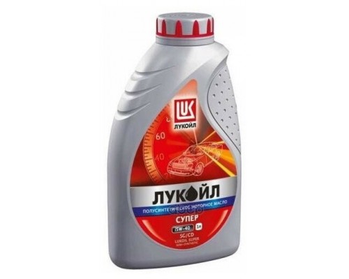 МАСЛО МОТОРНОЕ LUKOIL СУПЕР 15W-40 CD/SG GF-5 МИНЕРАЛЬНОЕ 1 Л                                       