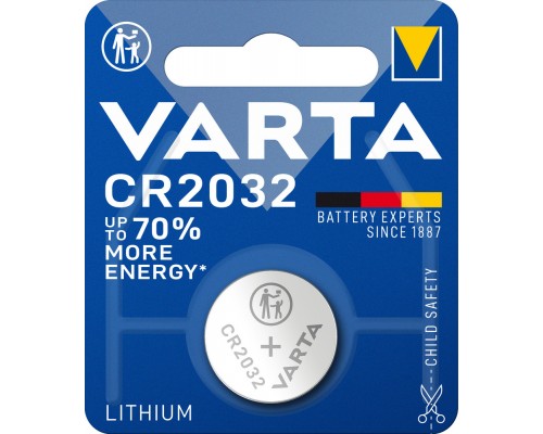 БАТАРЕЙКА CR2016 VARTA (В БЛИСТЕРЕ, ЛИТИЕВАЯ, 3V) (1 ШТ.)                                         