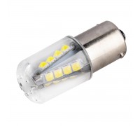 ЛАМПА ПОДСВЕТКИ СВЕТОД. S25 P21W 12-24V SKYWAY (16 SMD ДИОДА 1-КОНТ БЕЛАЯ 2ШТ)                    