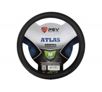 ОПЛЕТКА НА РУЛЬ M PSV ATLAS ЭКО-КОЖА, ЧЕРНАЯ                                                      