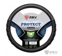 ОПЛЕТКА НА РУЛЬ M PSV PROTECT ЭКО-КОЖА, ЧЕРНЫЙ                                                    