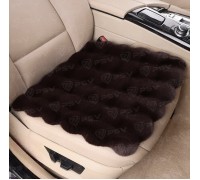 НАКИДКА НА СИДЕНЬЕ PSV REX LUX PAD 45Х45 ИСКУССТВЕННЫЙ МЕХ ТЕМНО-КОРИЧНЕВЫЙ (1 ШТ.)               