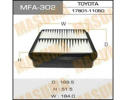 ФИЛЬТР ВОЗДУШНЫЙ TOYOTA RAUM MFA302                                                                 