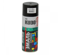 КРАСКА KUDO ЧЕРНАЯ ГЛЯНЦЕВАЯ 520МЛ (АЭР.)                                                           