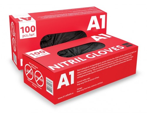 ПЕРЧАТКИ A1 НИТРИЛОВЫЕ XL 1 ШТ                                                                      