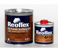 ГРУНТ ПРЯМО НА МЕТАЛЛ REOFLEX 800МЛ С ОТВЕРД. 200МЛ ЧЕРНЫЙ                                          